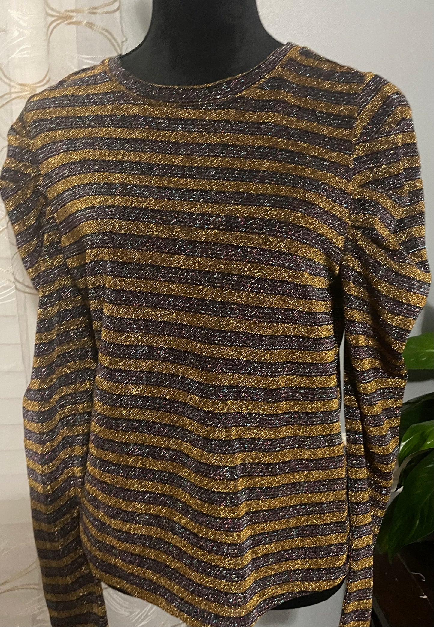 Gold stripe blouse