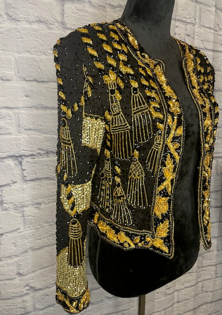 Vintage Nite Waves Beaded/Sequin Blazer