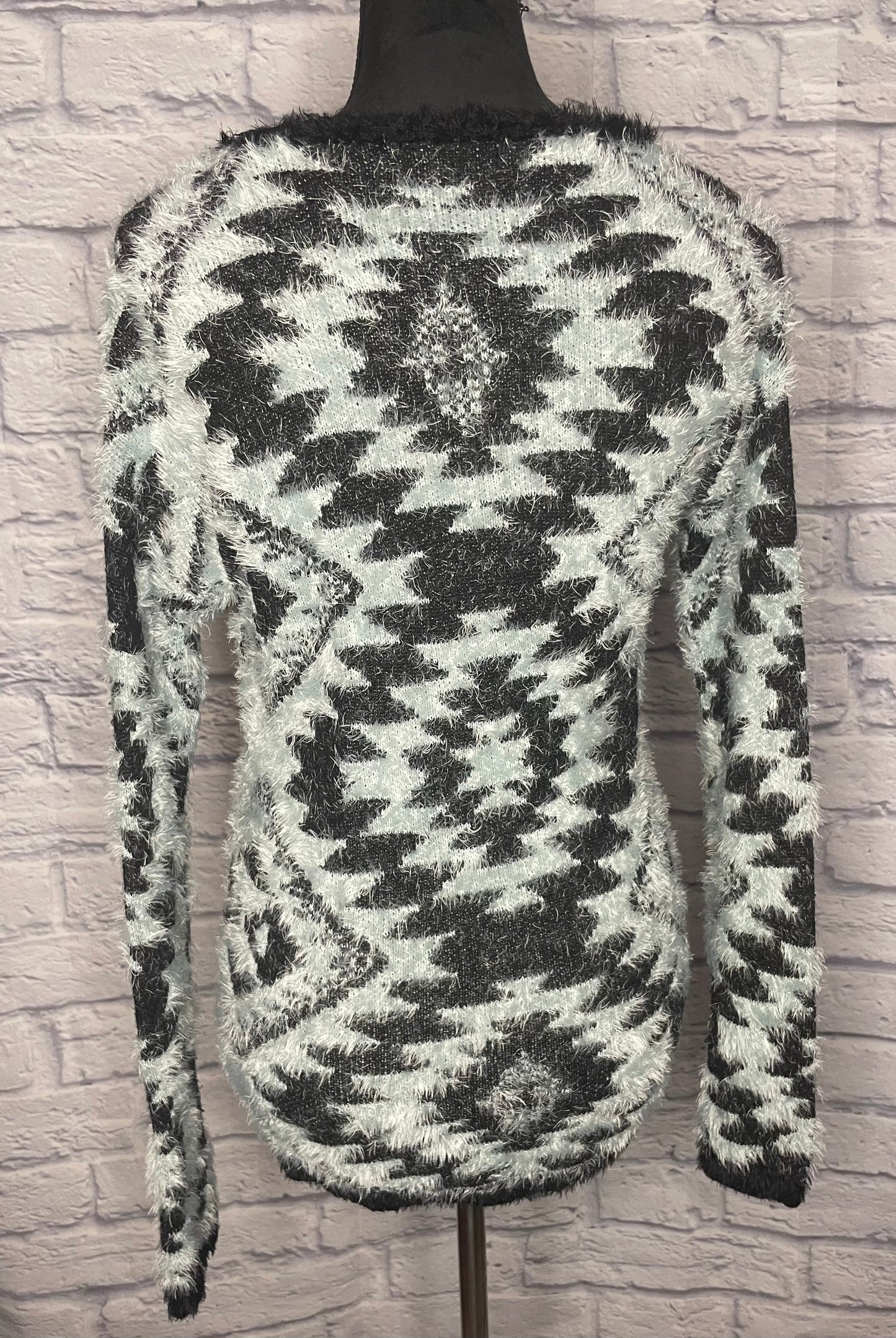 Arctic/Black Aztec Print Sweater