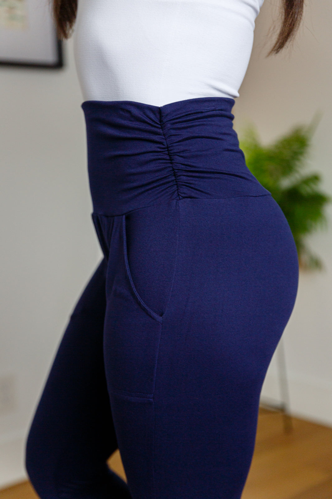 Haley Ruched Waist Legging in Four Colors