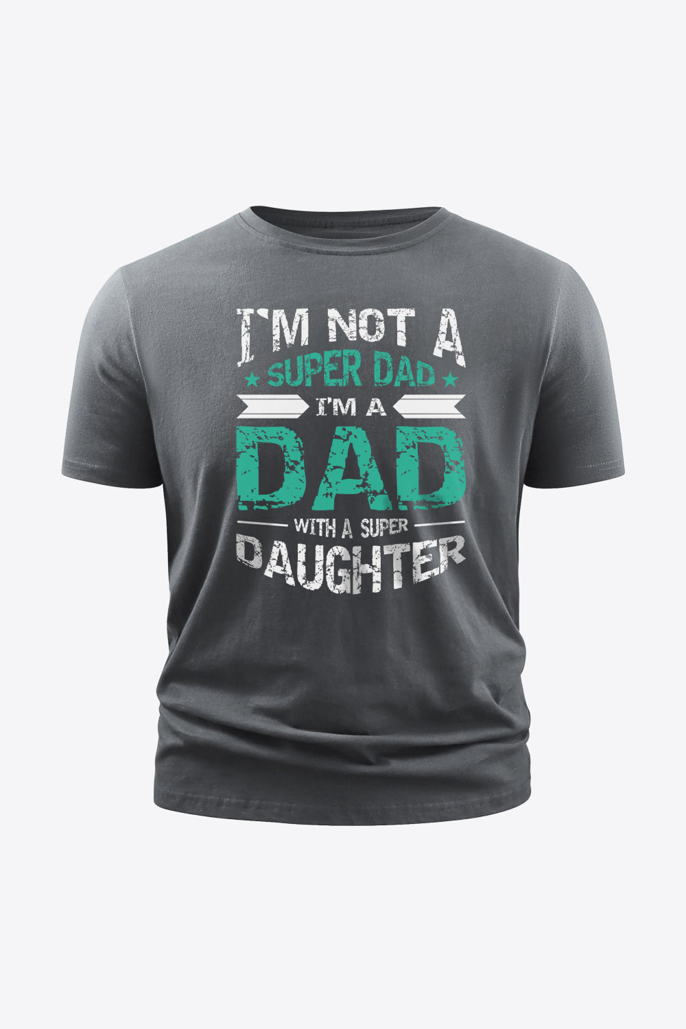 Full Size Slogan Graphic Round Neck Short Sleeve Cotton T-Shirt