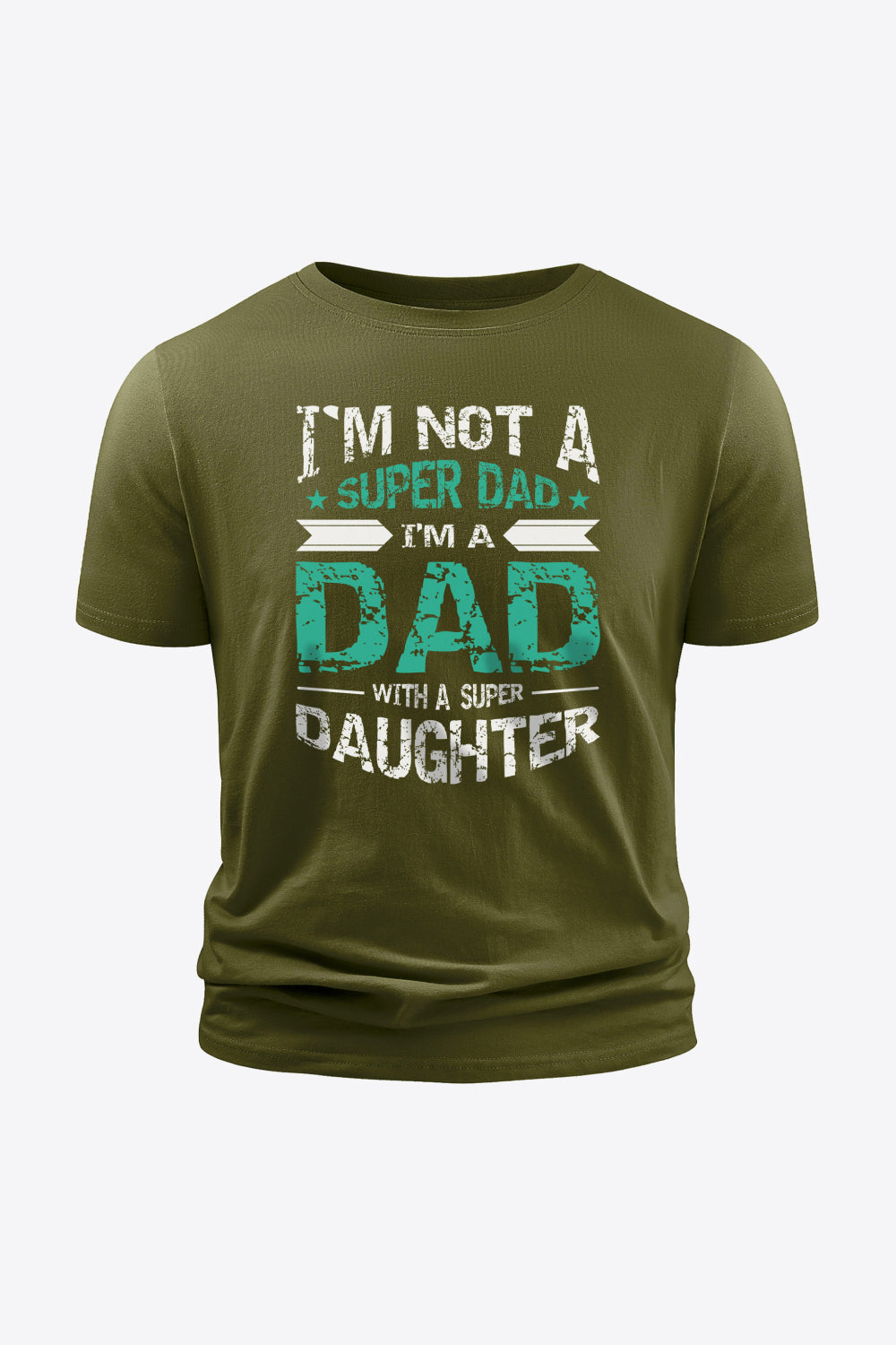 Full Size Slogan Graphic Round Neck Short Sleeve Cotton T-Shirt