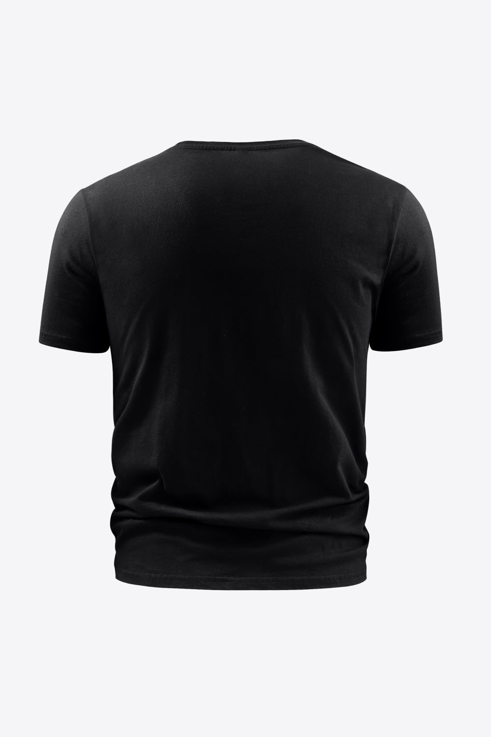 Slogan Graphic Round Neck T-Shirt