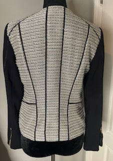 Calvin Klein Tweed Striped Blazer