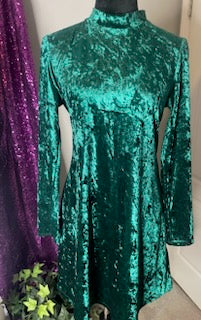 Vintage Tiana B Green Velvet Dress