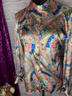 Boston Proper Vintage Multi-Colored Blouse