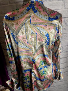 Boston Proper Vintage Multi-Colored Blouse