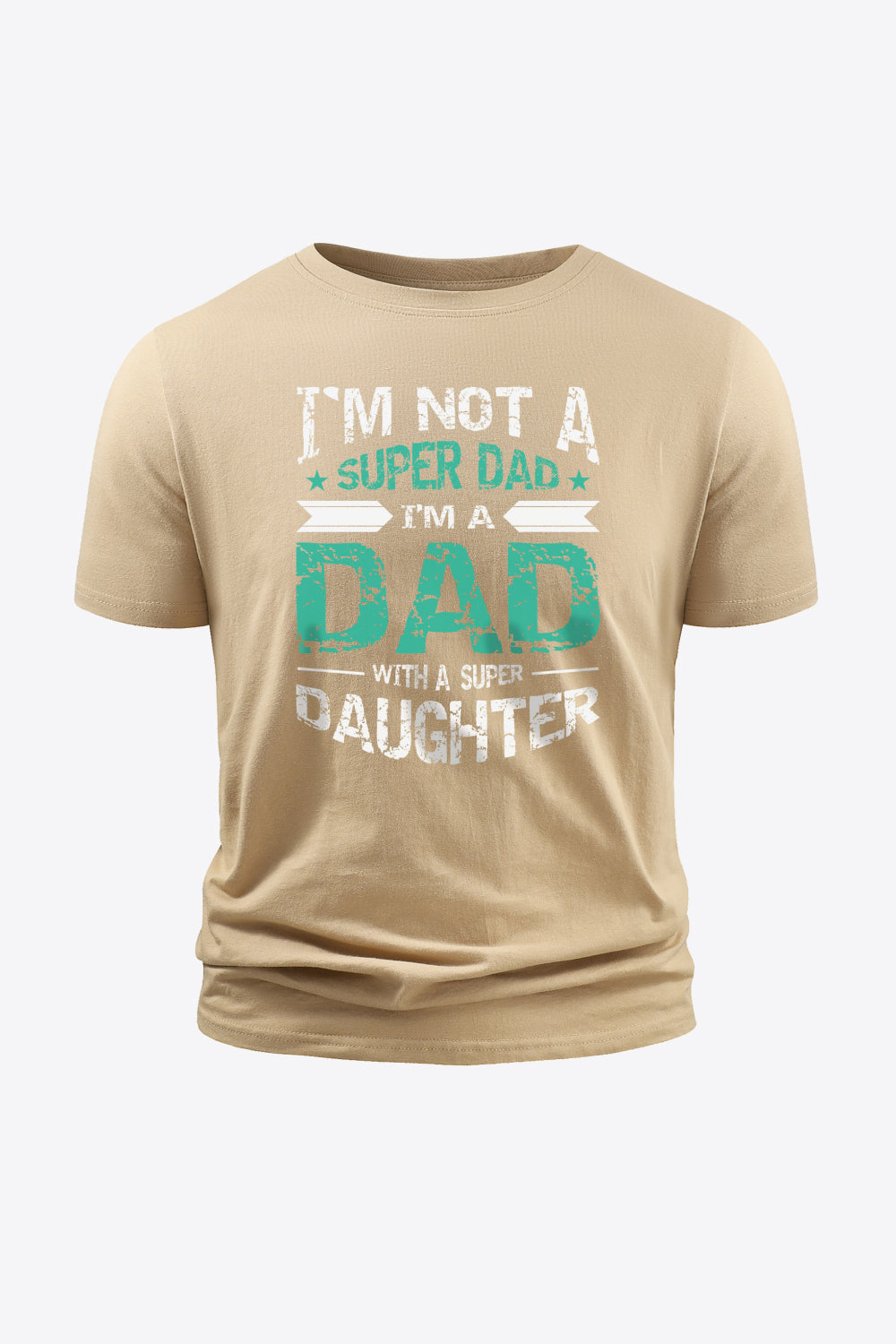 Full Size Slogan Graphic Round Neck Short Sleeve Cotton T-Shirt
