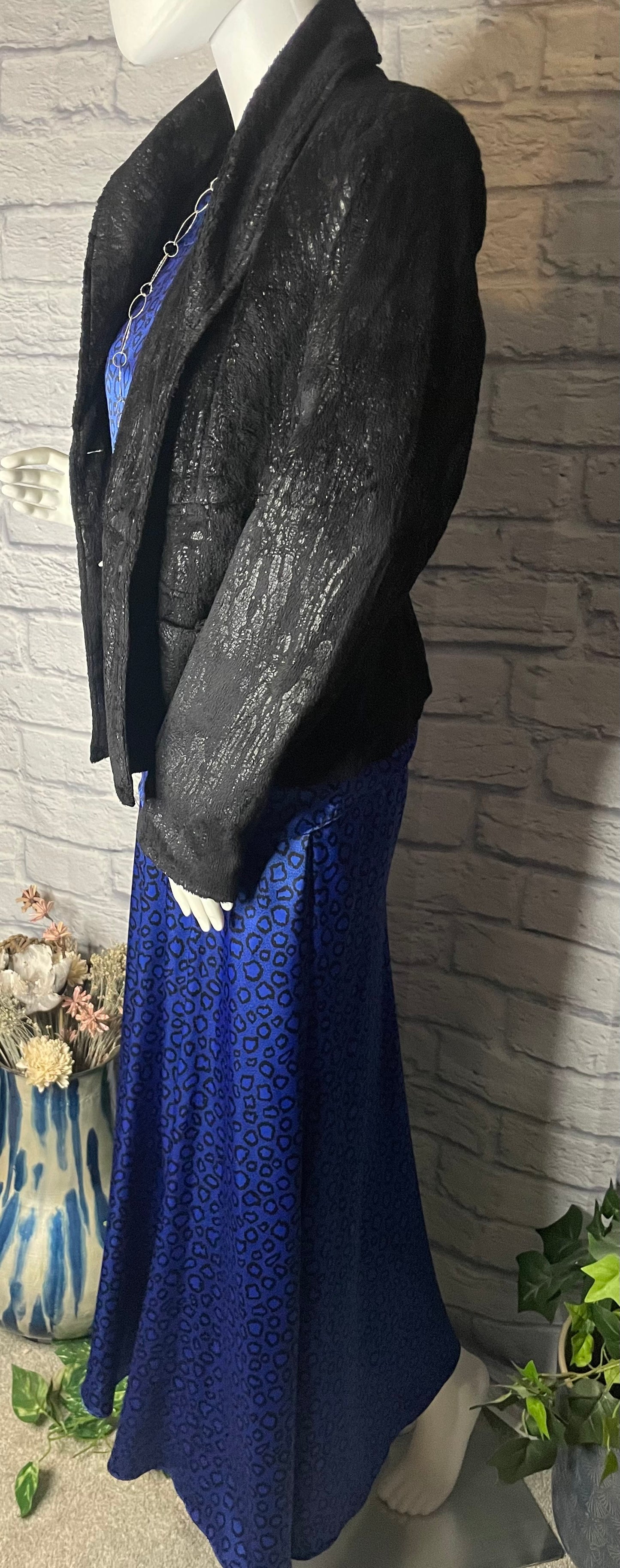 Vintage Sasson 2-piece Leopard Skirt Set (Blazer not included)