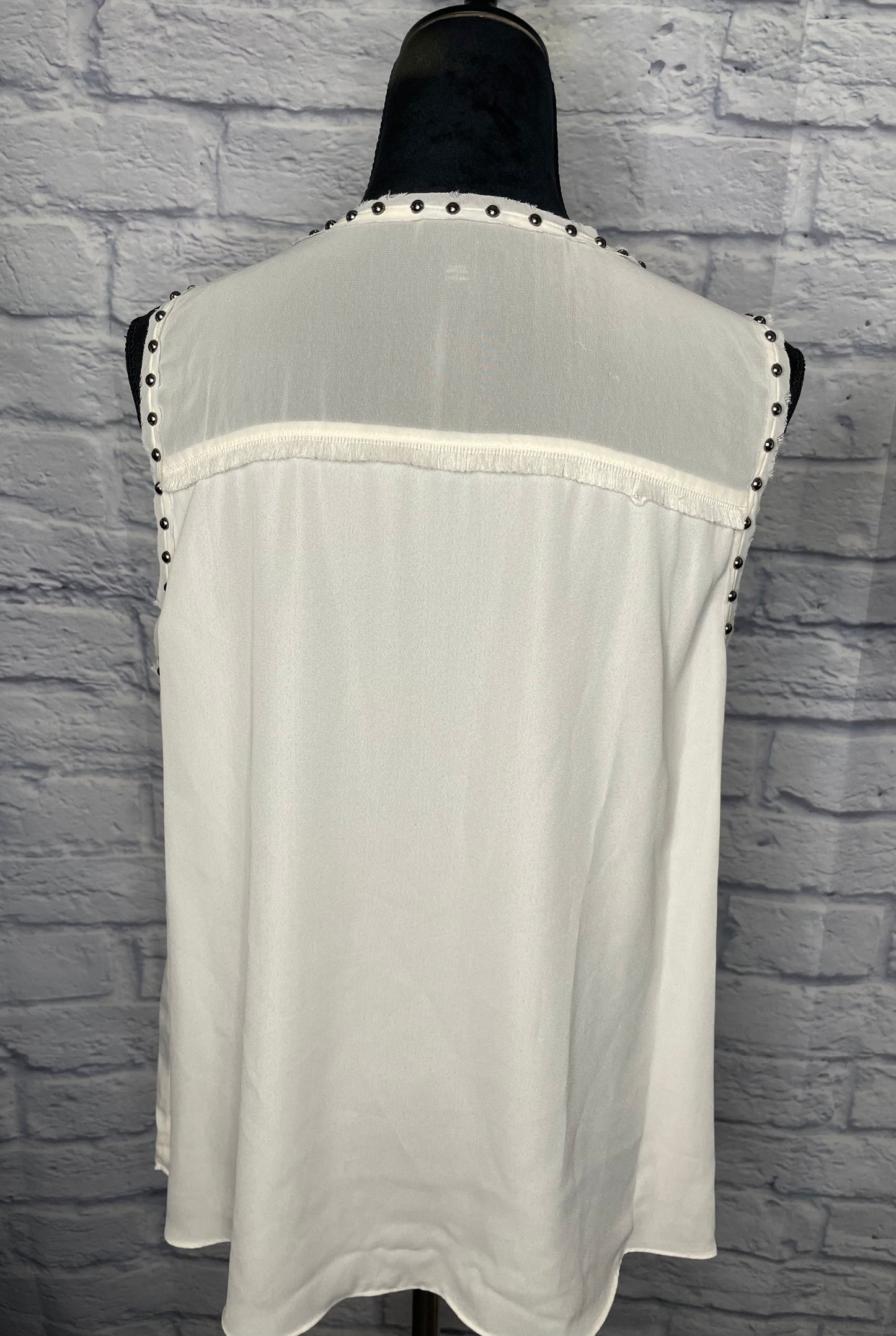 Cream Beaded Blouse