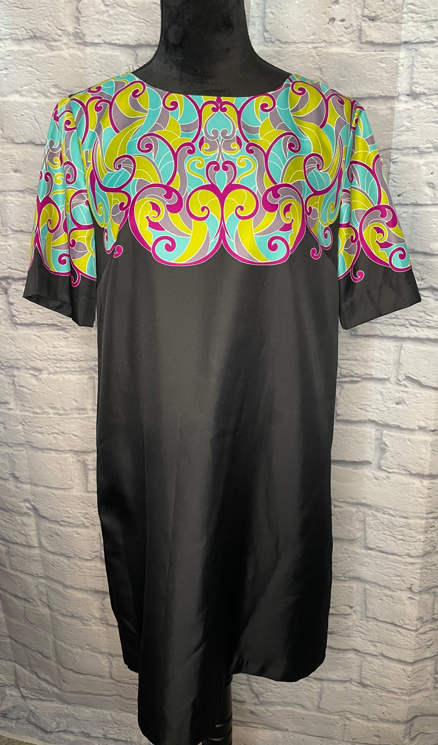 Banana Republic Black/Multi-Print Dress