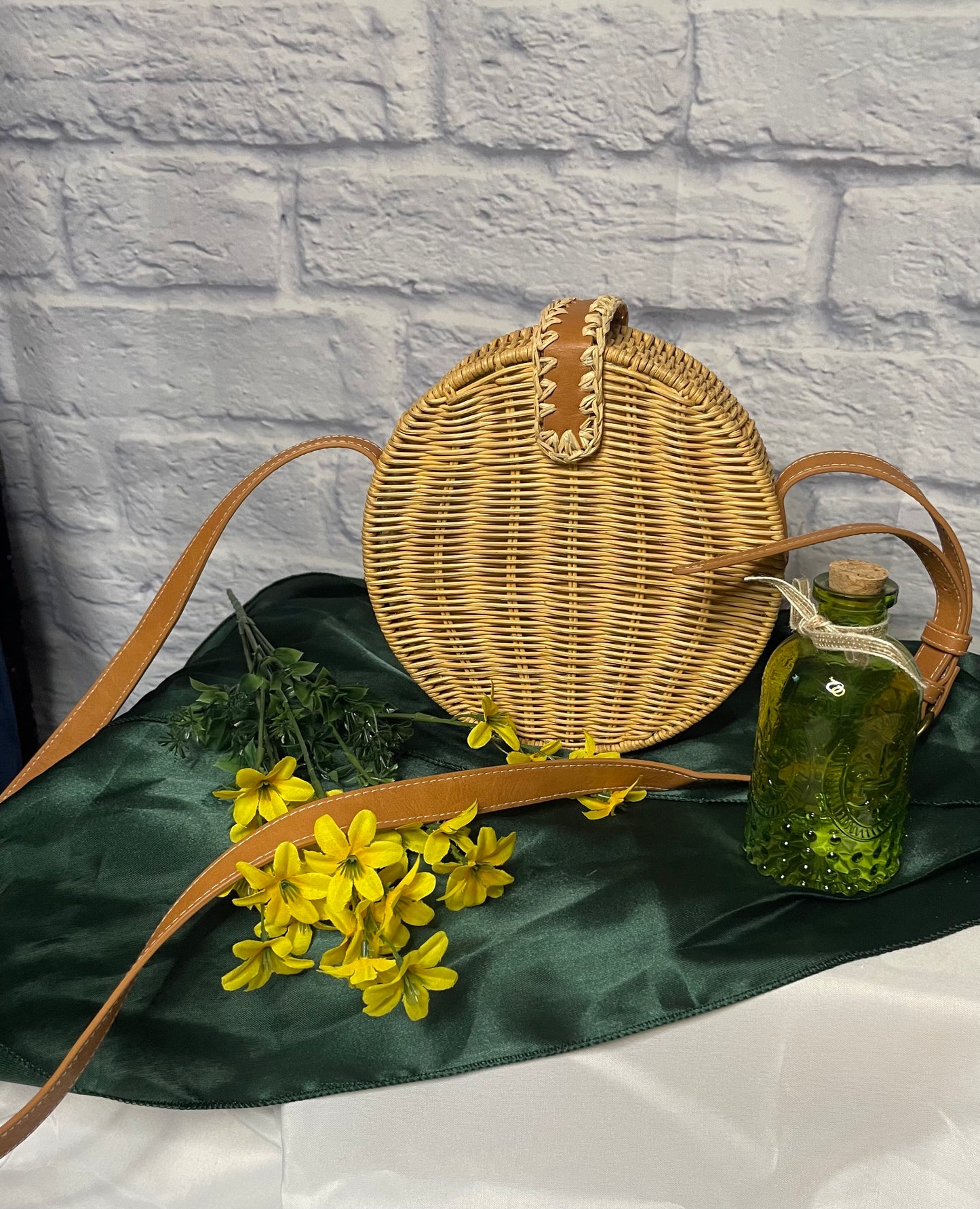 Wicker Canteen Handbag
