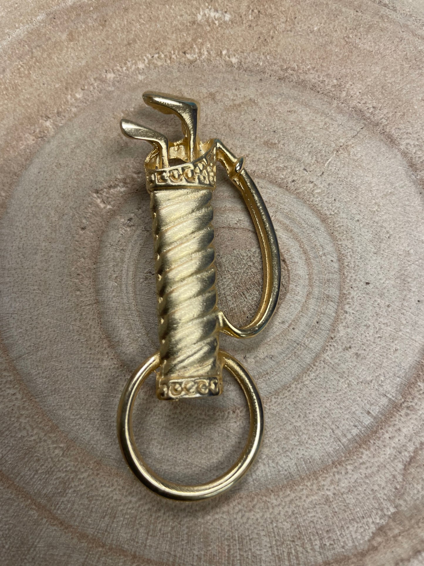 Golf Club Brooch