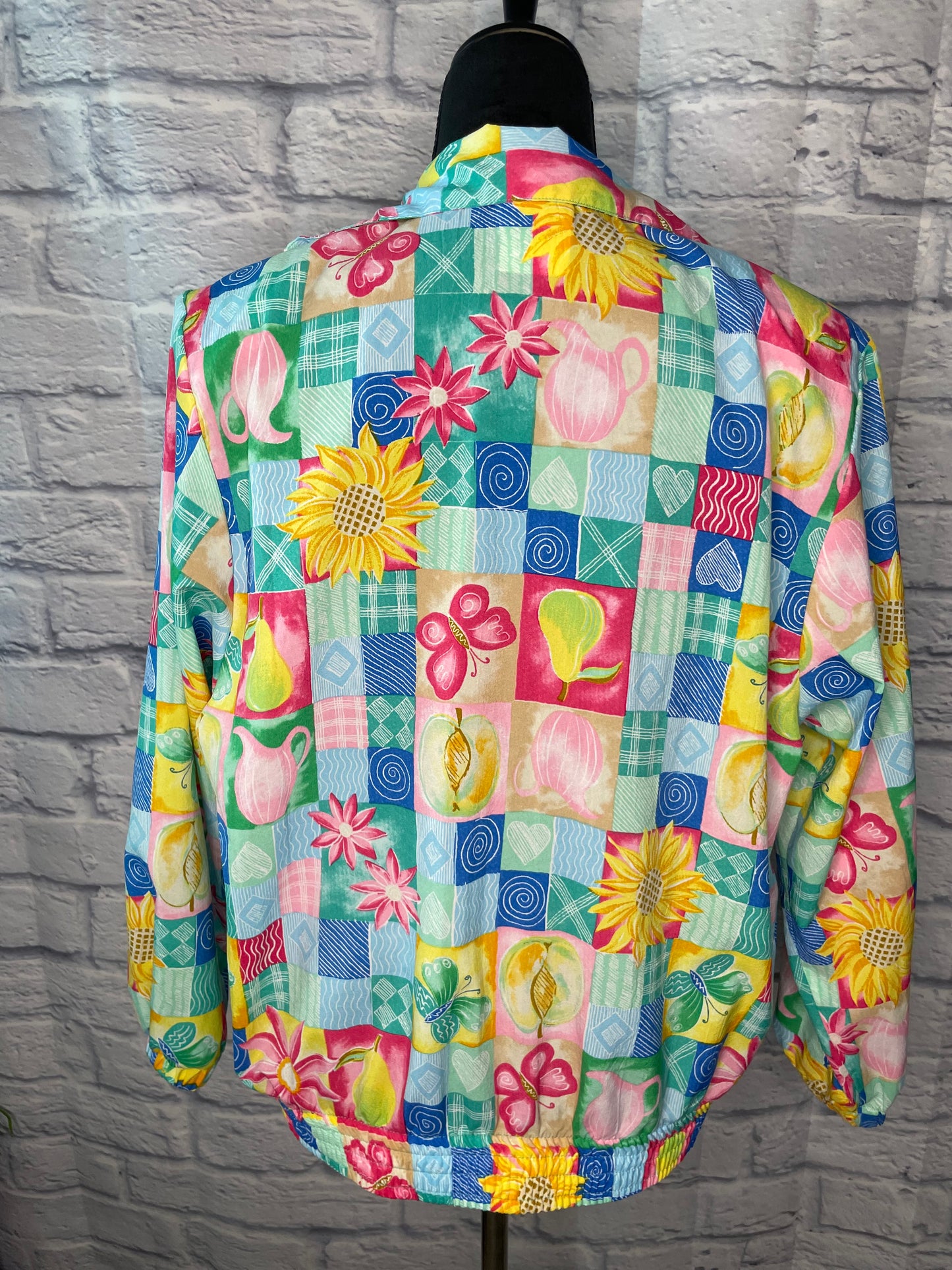 Vintage 1990s Koret Patchwork Bomber Jacket