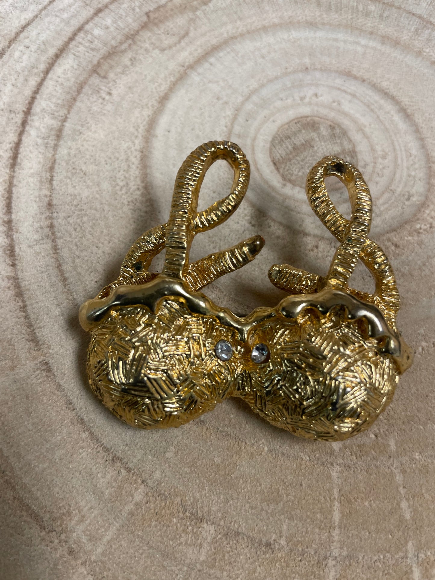 Vintage Gold Bra Brooch