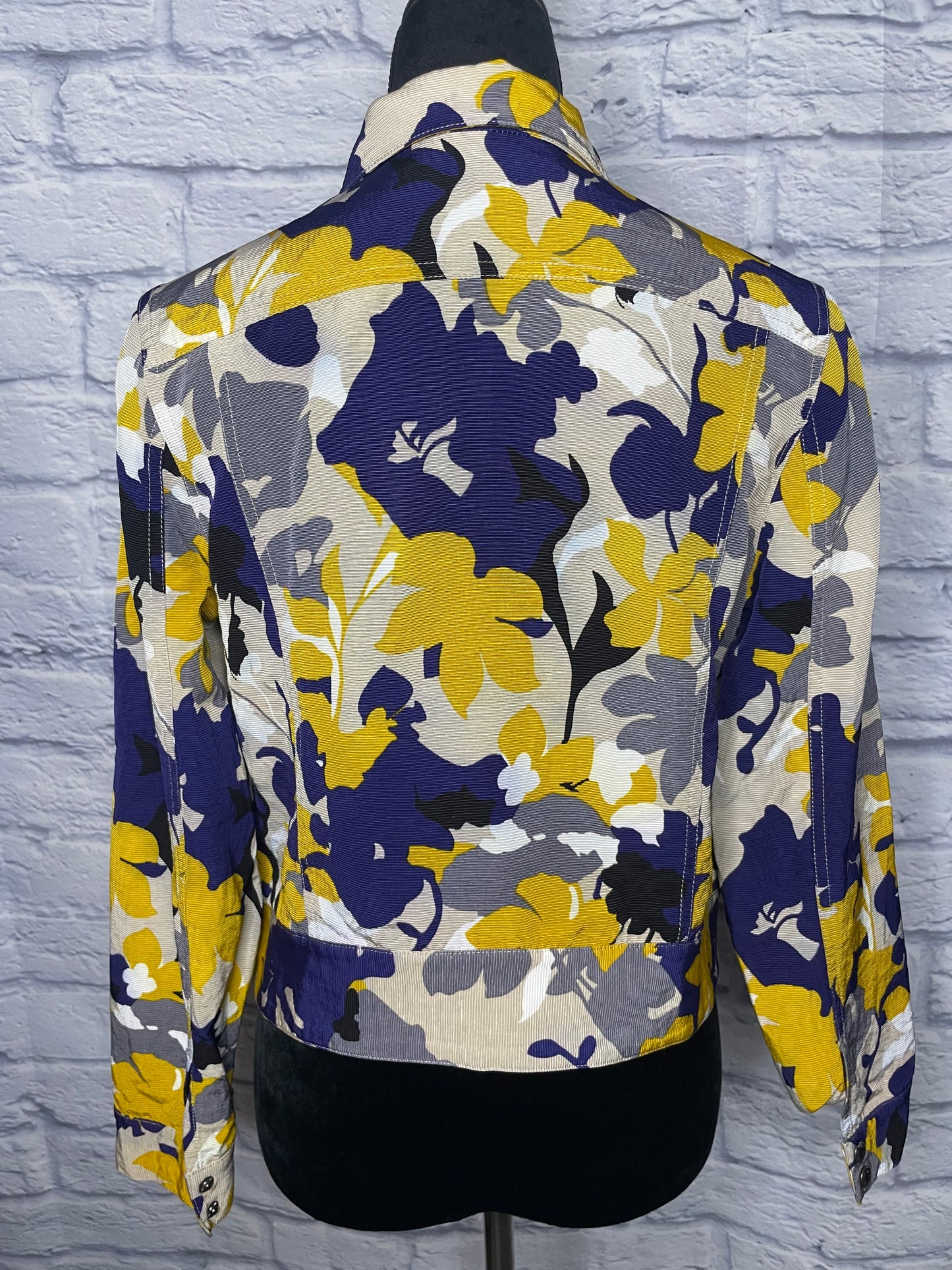 Yellow/Blue Print Jacket