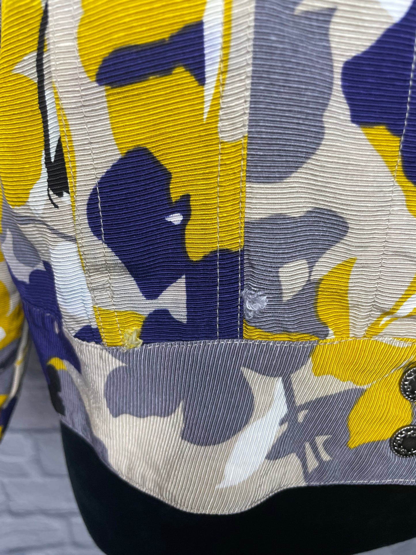 Yellow/Blue Print Jacket