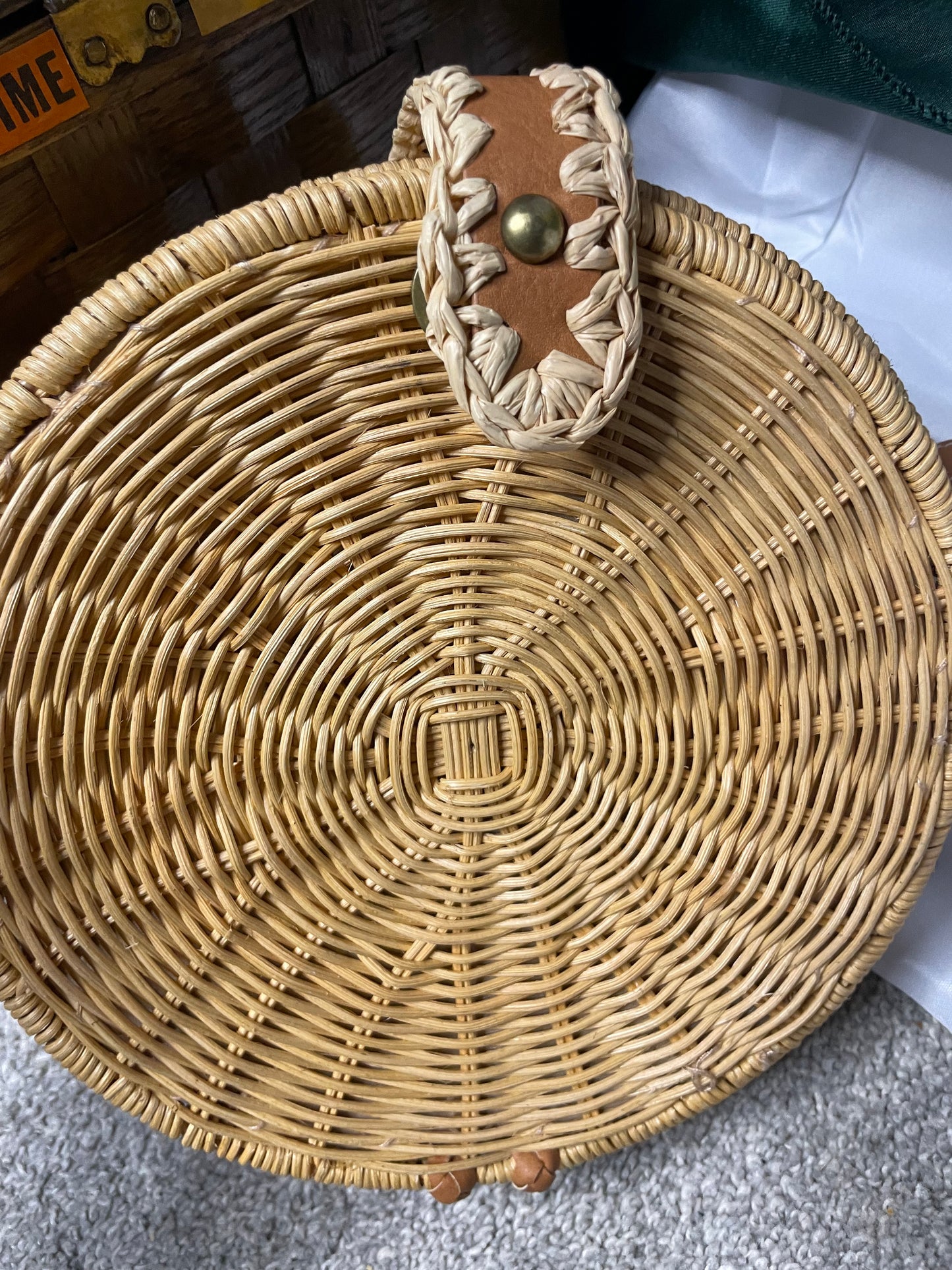 Wicker Canteen Handbag