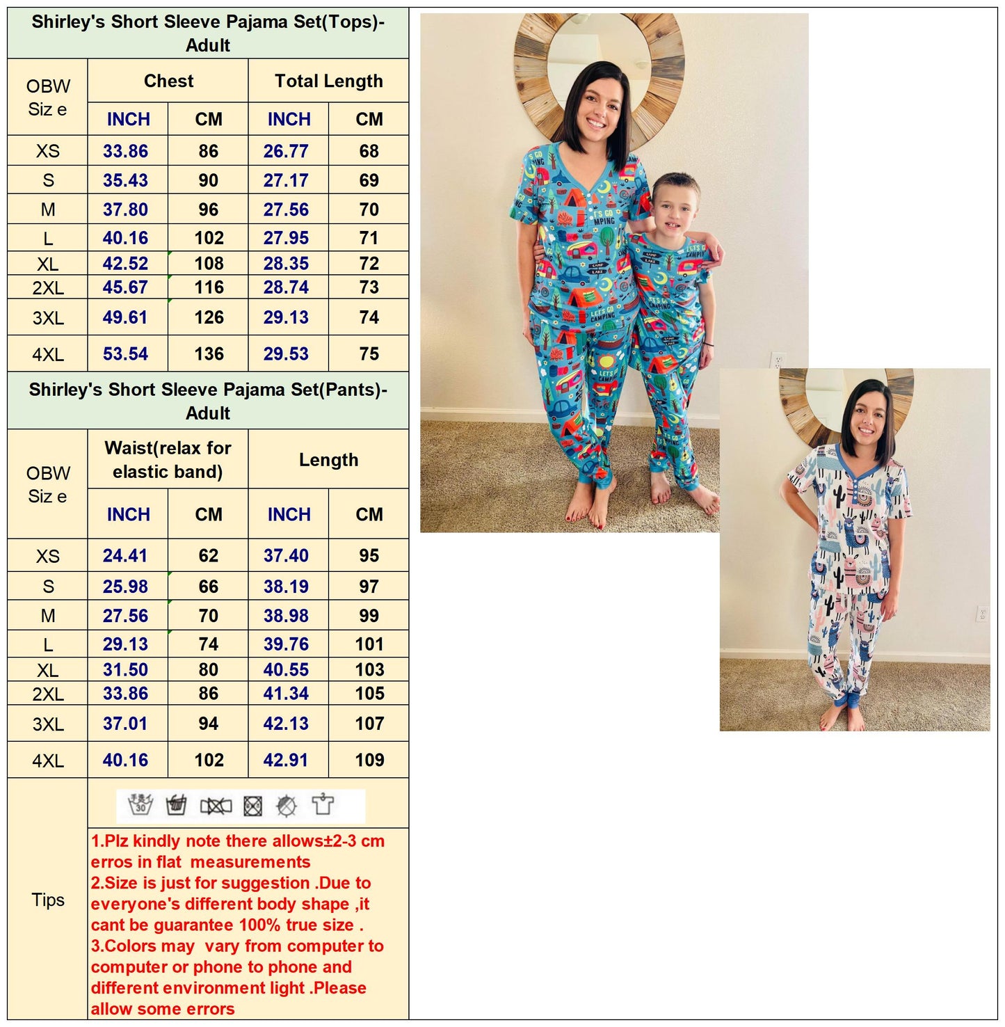 Matching Valentines Pajamas in Red Heart