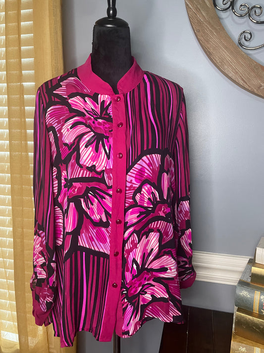 Bob Mackie Wearable Art Blouse