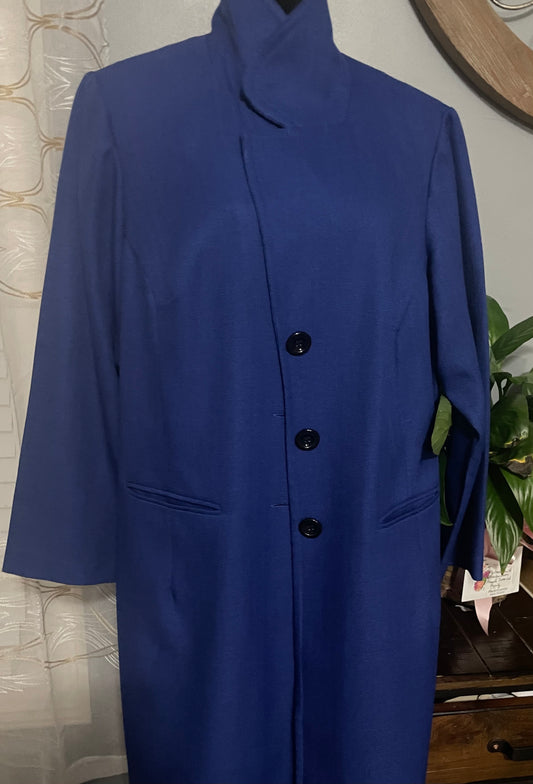 Royal blue trench